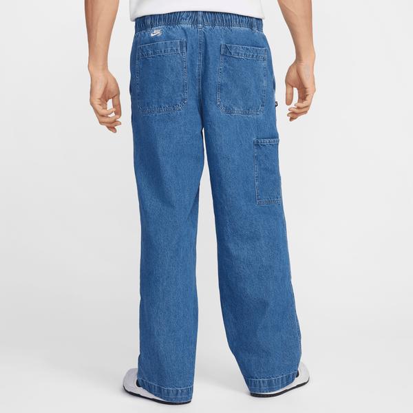 Nike SB Loose Double Knee Denim Skate Pants Diffused Blue - White-Black Sheep Skate Shop
