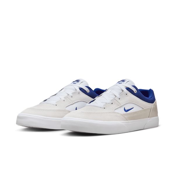 Nike SB Malor Skate Shoes White - Deep Royal Blue - Platinum Tint-Black Sheep Skate Shop
