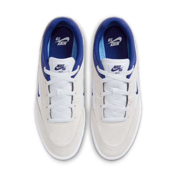 Nike SB Malor Skate Shoes White - Deep Royal Blue - Platinum Tint-Black Sheep Skate Shop