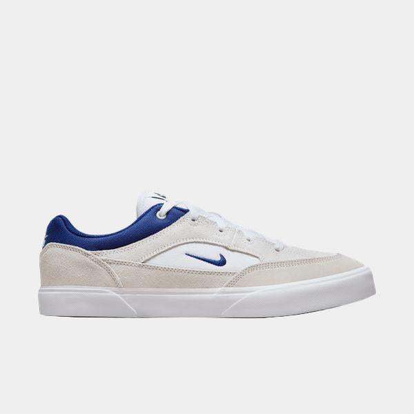 Nike SB Malor Skate Shoes White - Deep Royal Blue - Platinum Tint-Black Sheep Skate Shop