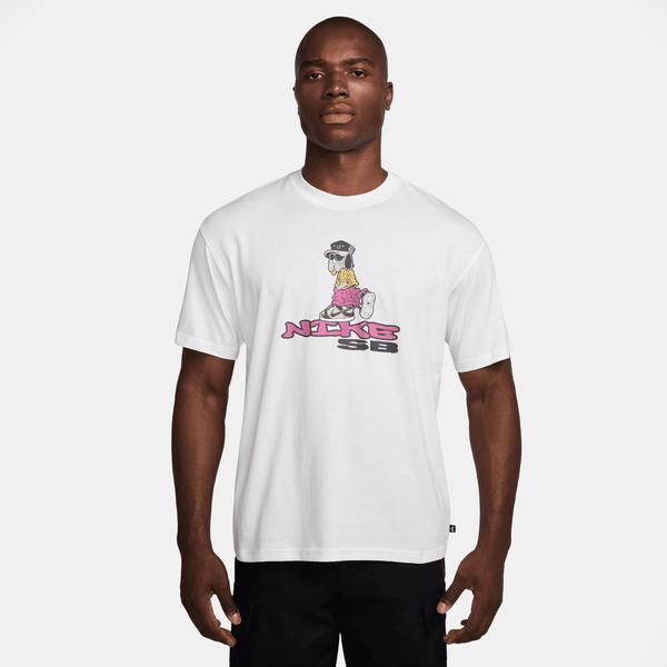 Nike SB Max90 Dog Graphic Skate Tee White-Black Sheep Skate Shop