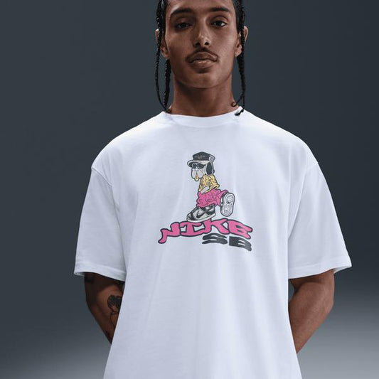 Nike SB Max90 Dog Graphic Skate Tee White-Black Sheep Skate Shop