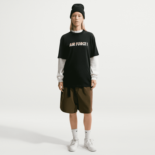 Nike SB Yuto Horigome Air Force 1 AF1 Skate T-Shirt Black-Black Sheep Skate Shop