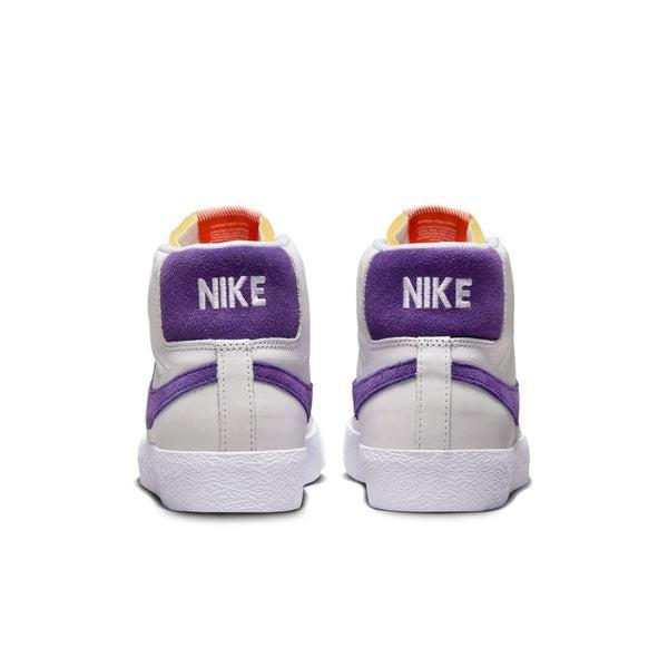 Nike SB Zoom Blazer Mid ISO "Orange Label" White - Court Purple - Gum-Black Sheep Skate Shop