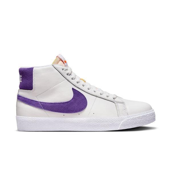 Nike SB Zoom Blazer Mid ISO "Orange Label" White - Court Purple - Gum-Black Sheep Skate Shop