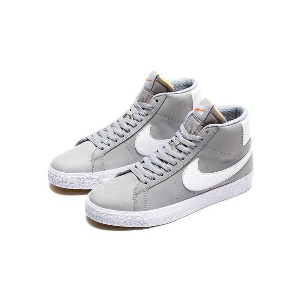 Nike SB Zoom Blazer Mid ISO "Orange Label" Wolf Grey - White-Black Sheep Skate Shop