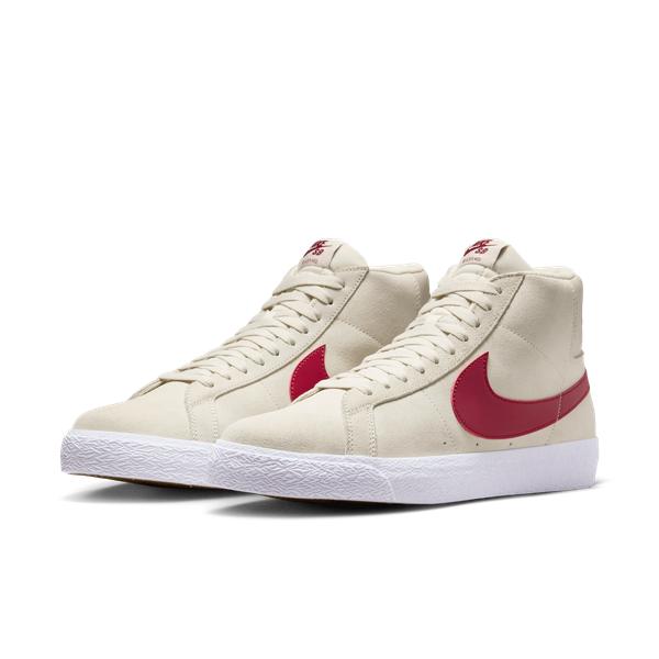 Nike SB Zoom Blazer Mid Pale Ivory - Noble Red - Silt Red - White-Black Sheep Skate Shop