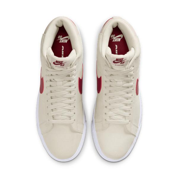 Nike SB Zoom Blazer Mid Pale Ivory - Noble Red - Silt Red - White-Black Sheep Skate Shop