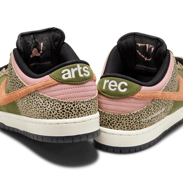 Nike SB x Arts & Rec Dunk Low Pro QS Khaki - Amber - Rough Green - Rust Pink-Black Sheep Skate Shop