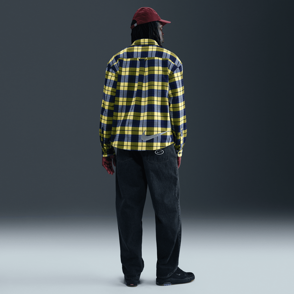 Nike SB x Eric Koston Skate Flannel- Midnight Navy/ Speed Yellow-Black Sheep Skate Shop