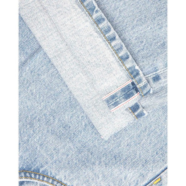 Noah Clothing Pleated Denim Jeans Light Wash-Black Sheep Skate Shop