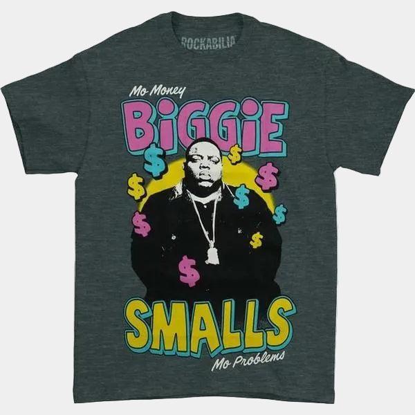 Notorious B.I.G. Biggie Mo Money Mo Problems Tee - Dark Heather Grey-Black Sheep Skate Shop