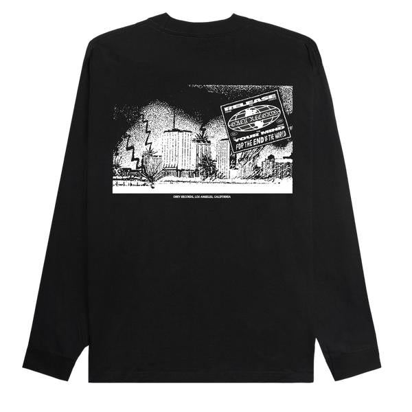 Obey Clothing Release Your Mind Classic Long Sleeve T-Shirt Black-Black Sheep Skate Shop