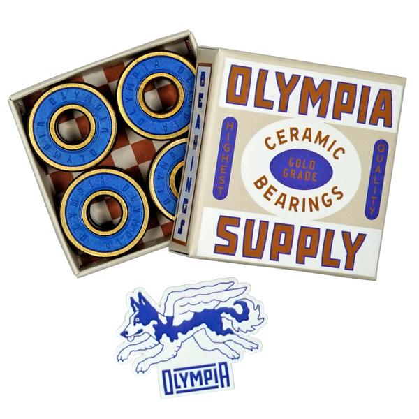 Olympia Supply High-Speed Bearings Set Gold Grade Ceramic-Black Sheep Skate Shop