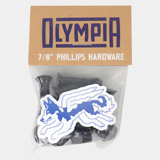 Olympia Supply Skateboard Hardware 7/8" Phillips Bolts-Black Sheep Skate Shop