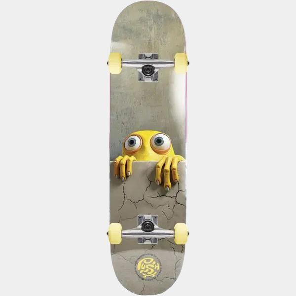 PUSH Skateboarding Peek Over Complete Soft Top 7.0" Yellow-Black Sheep Skate Shop