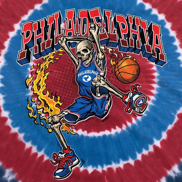 Philadelphia Slam Dunk T-Shirt Multi Tie Dye-Black Sheep Skate Shop
