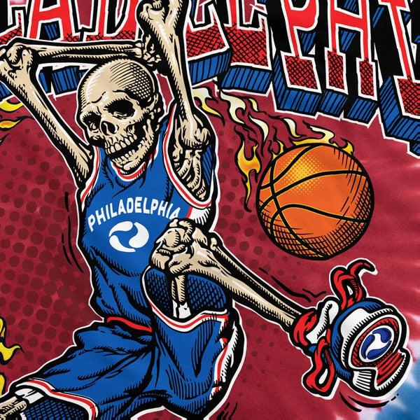 Philadelphia Slam Dunk T-Shirt Multi Tie Dye-Black Sheep Skate Shop