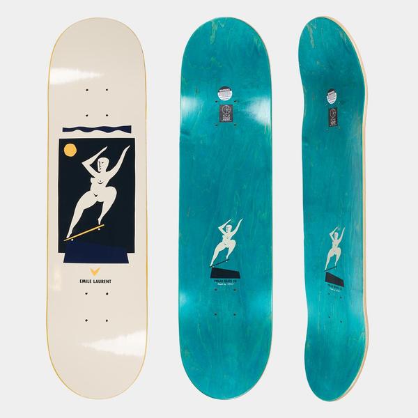 Polar Skate Co. Emile Laurent Crooks Deck 8.375" Cream-Black Sheep Skate Shop