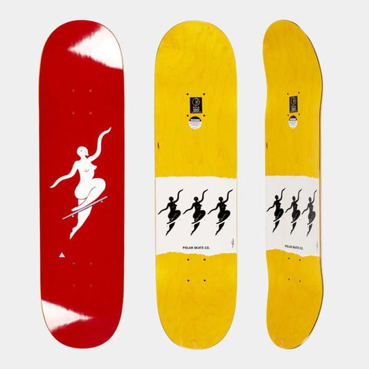 Polar Skate Co. No Complies Team Deck 8.25" Red-Black Sheep Skate Shop