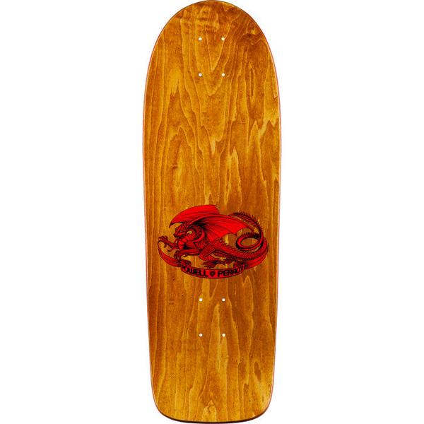 Powell Peralta Ray "Bones" Rodriguez Skull & Sword Reissue Deck 10" Honey Brown Stain-Black Sheep Skate Shop