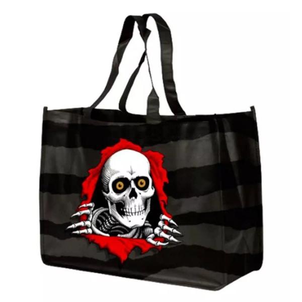 Powell Peralta Ripper Tote Woven Shopping Bag Black-Black Sheep Skate Shop