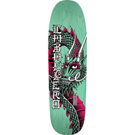 Powell Peralta Steve Caballero Ban This Dragon Reissue Deck 9.265" Teal-Black Sheep Skate Shop