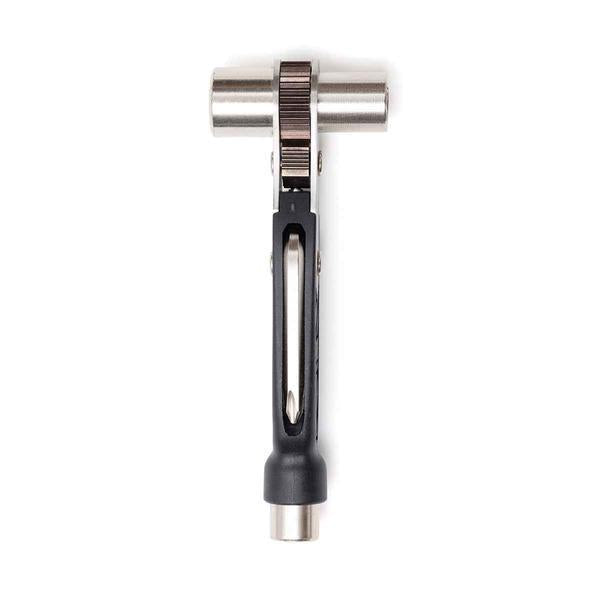 Prime8 Premium Triple Ratchet Lite Skateboard Tool Black - Silver-Black Sheep Skate Shop