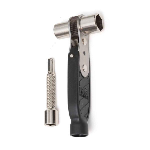Prime8 Premium Triple Ratchet Lite Skateboard Tool Black - Silver-Black Sheep Skate Shop