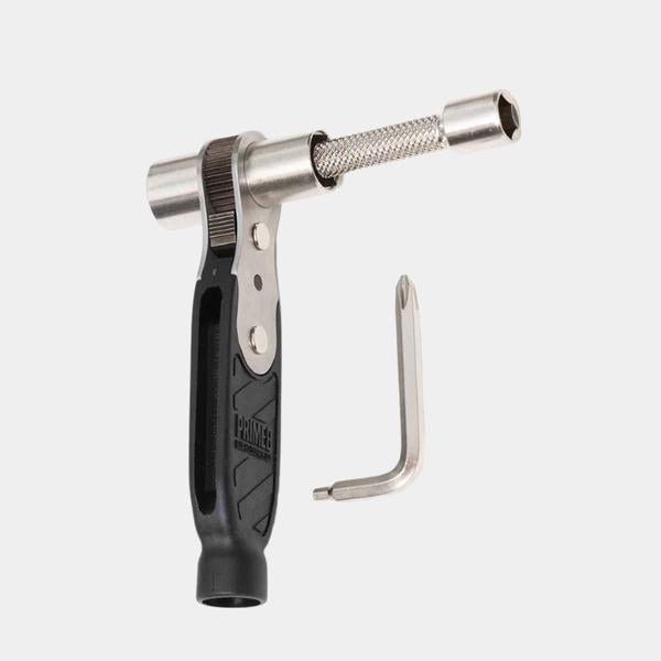 Prime8 Premium Triple Ratchet Lite Skateboard Tool Black - Silver-Black Sheep Skate Shop