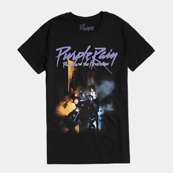 Prince Purple Rain Cover Tee Black-Black Sheep Skate Shop