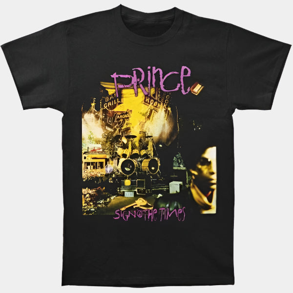 Prince Sign O' The Times Tee Black-Black Sheep Skate Shop