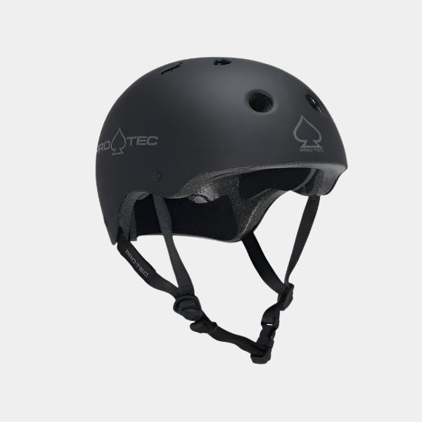 Protec Classic Skateboard Helmet CPSC Matte Black-Black Sheep Skate Shop