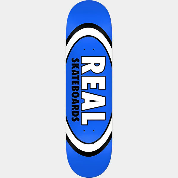 Real Skateboards Classic Oval Deck 8.5" Blue-Black Sheep Skate Shop