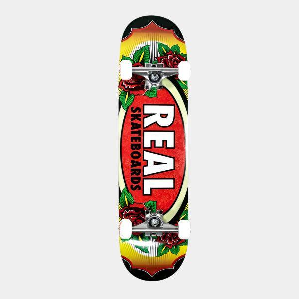 Real Skateboards Deluxe Rose Oval Complete Skateboard 8.25"-Black Sheep Skate Shop