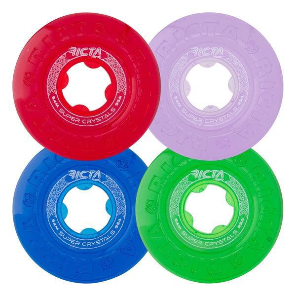 Ricta Wheels Super Crystal 54mm 95a Clear Multi-Color-Black Sheep Skate Shop