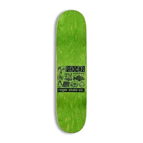 Roger Skate Co. Half Roger Stripes Deck 8.38"-Black Sheep Skate Shop