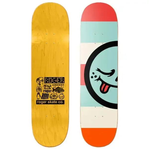 Roger Skate Co. Half Roger Stripes Deck 8.38"-Black Sheep Skate Shop
