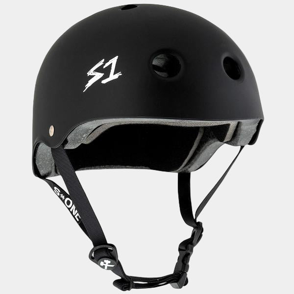 S1 Lifer Certified Skateboard Helmet Black Matte-Black Sheep Skate Shop