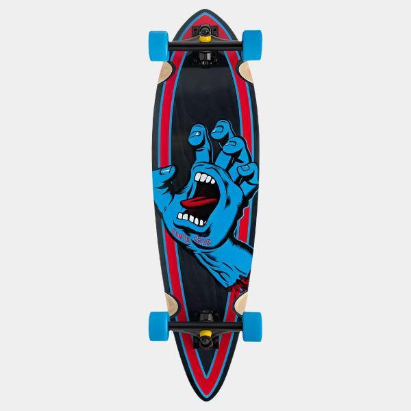 Santa Cruz Screaming Hand Pintail Cruiser Longboard Complete 9.2" x 33"-Black Sheep Skate Shop