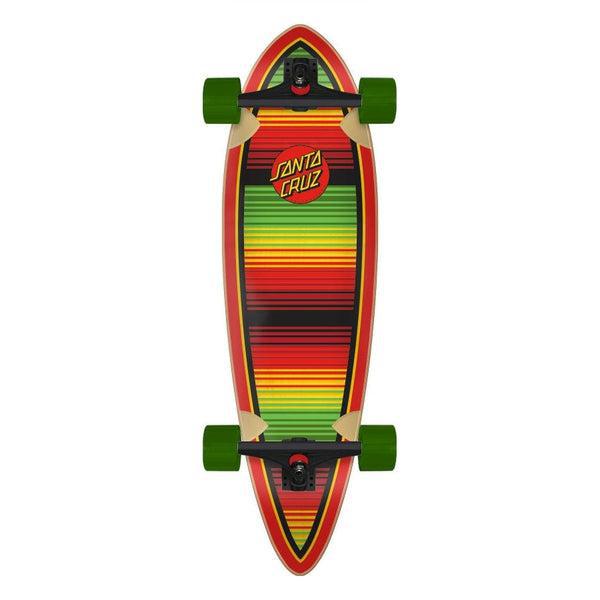 Santa Cruz Serape Dot Pintail Cruiser Longboard Complete 9.2" x 33"-Black Sheep Skate Shop