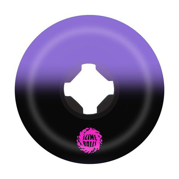Santa Cruz Slime Balls Greetings Speed Balls Wheels 53mm 99a Purple - Black-Black Sheep Skate Shop
