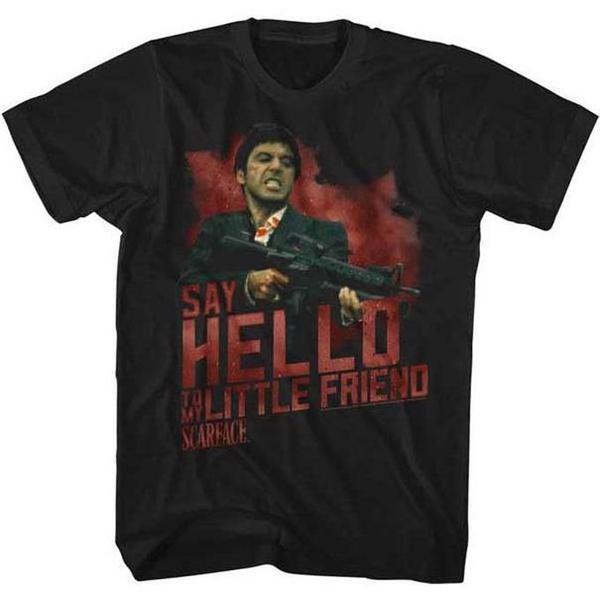 Scarface Say Hello Tee Black-Black Sheep Skate Shop