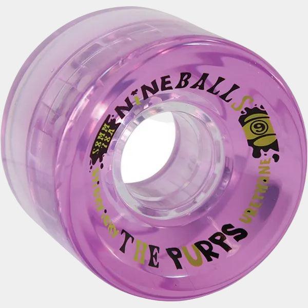 Sector 9 Nine Balls The Purps Soft Cruiser Wheels 78a 58mm Clear Purple-Black Sheep Skate Shop