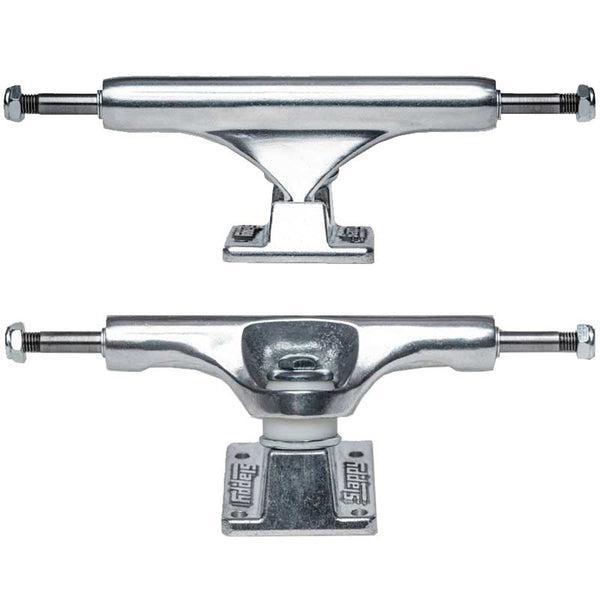 Slappy ST1 Inverted Hollow Truck Set 8.75 Raw Silver-Black Sheep Skate Shop