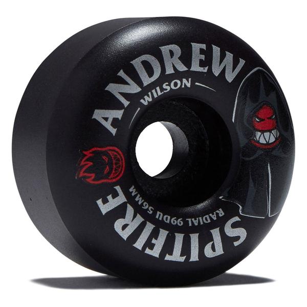 Spitfire Andrew Wilson Burn Squad Formula Four Radials Wheels 99du 56mm Black-Black Sheep Skate Shop
