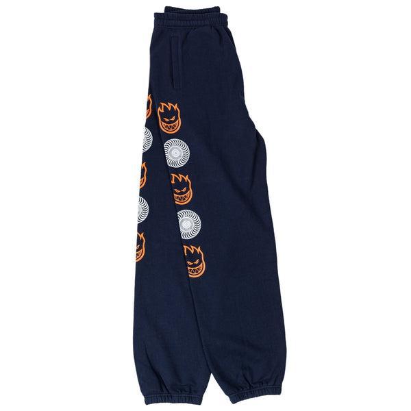 Spitfire Bighead Swirl Combo Sweatpants Navy-Black Sheep Skate Shop