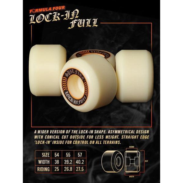 Spitfire Formula Four Lock-Ins Full Wheels Natural 99du 55mm-Black Sheep Skate Shop