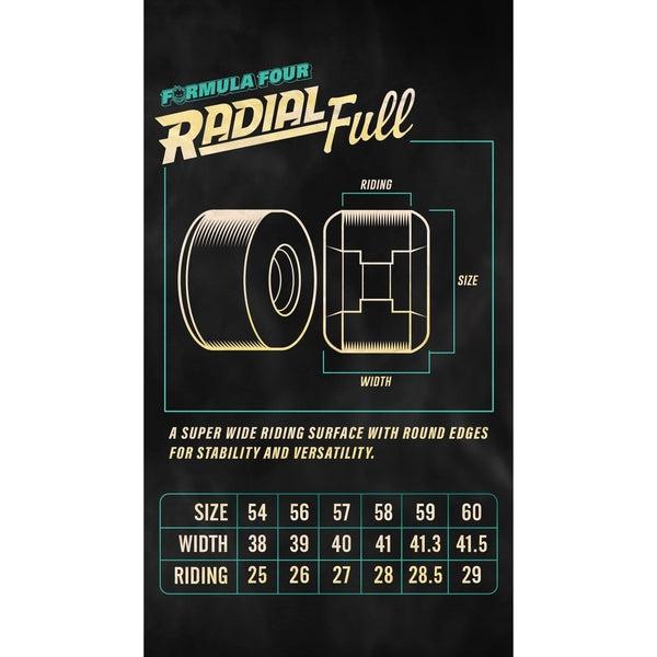 Spitfire Formula Four Radial Full Wheels 97du 54mm-Black Sheep Skate Shop