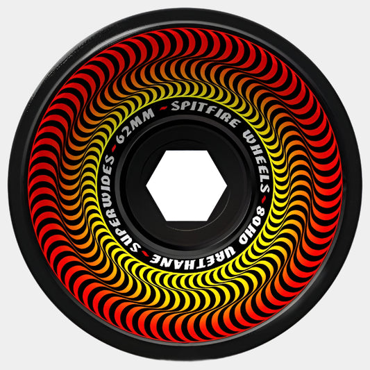 Spitfire Wheels 80HD Superwides 62mm Black-Black Sheep Skate Shop